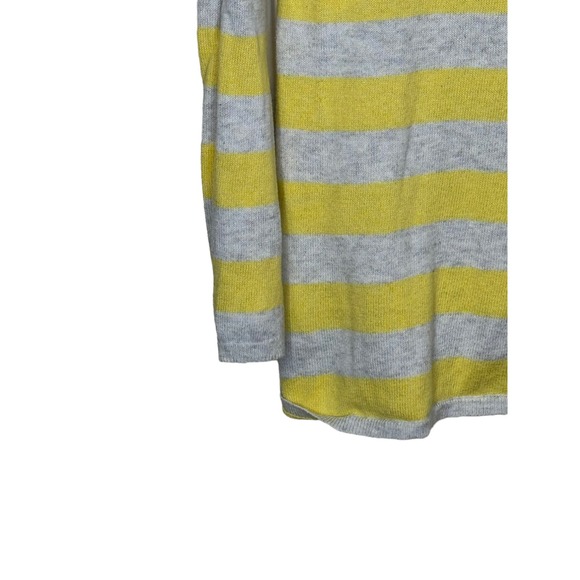 Old Navy Women's Sweater Striped Long Sleeve Lightweight Gray/Yellow‎ Sz. Medium - Picture 8 of 11